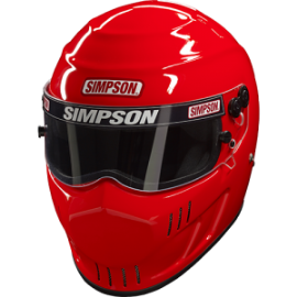 Simpson Helmet Speedway RX - Snell SA2015 White/Black SIM 651